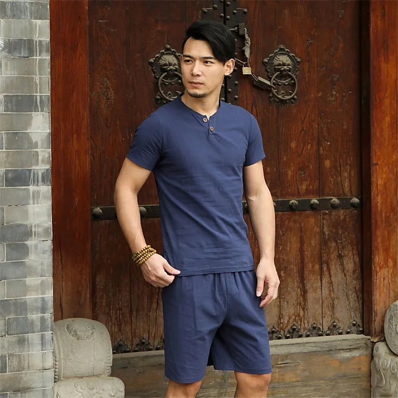 Рубашка Мужская льняная с коротким рукавом 5 цветов | одежда