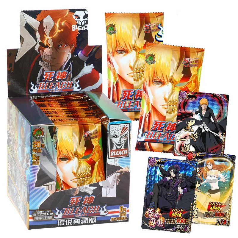 

BLEACH Card Hot-blooded Classic Japanese Anime Character Collection Bronzing Barrage Flash Card Card Desktop Toys Game Unisex