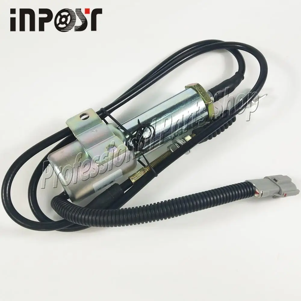New Flameout Solenoid 11E1-60100-24 11N6-666030 For Hyundai R210 Excavator 24V | Engine