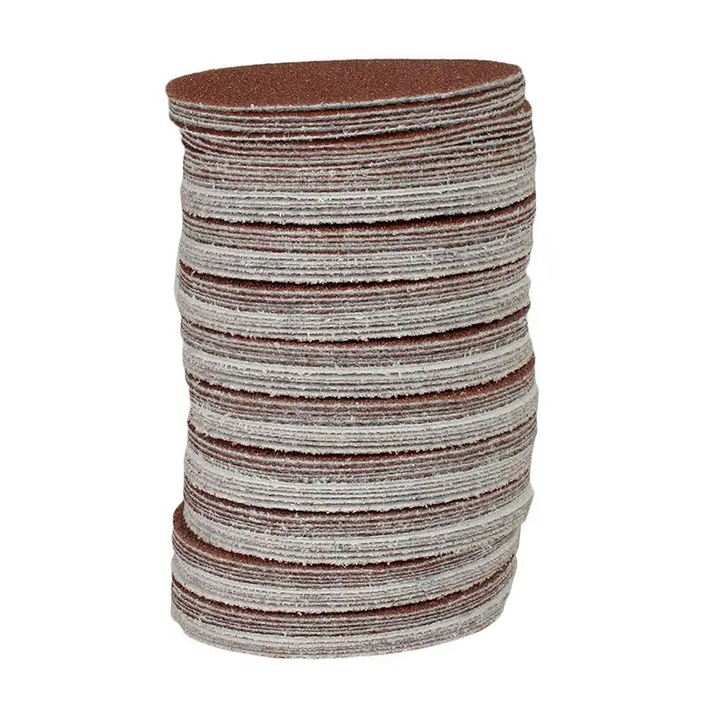 

100x Hook And Loop DA Sanding Grinding Abrasive Pad Mixed Grit 3inch 75mm