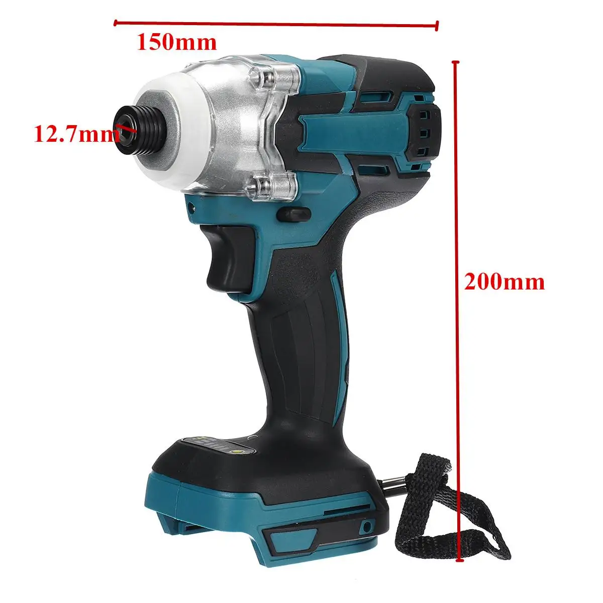 

DOERSUPP Brushless Cordless Electric Impact Wrench Rechargeable 1/2 inch Wrench Power Tools Compatible for Makita 18V Battery
