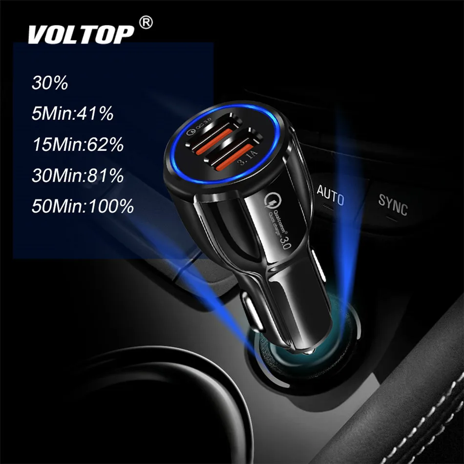 USB зарядное устройство для мобильного телефона, автомобильные аксессуары, украшение автомобиля, интерьер автомобиля, 2 порта для IPhone, samsung, планшета