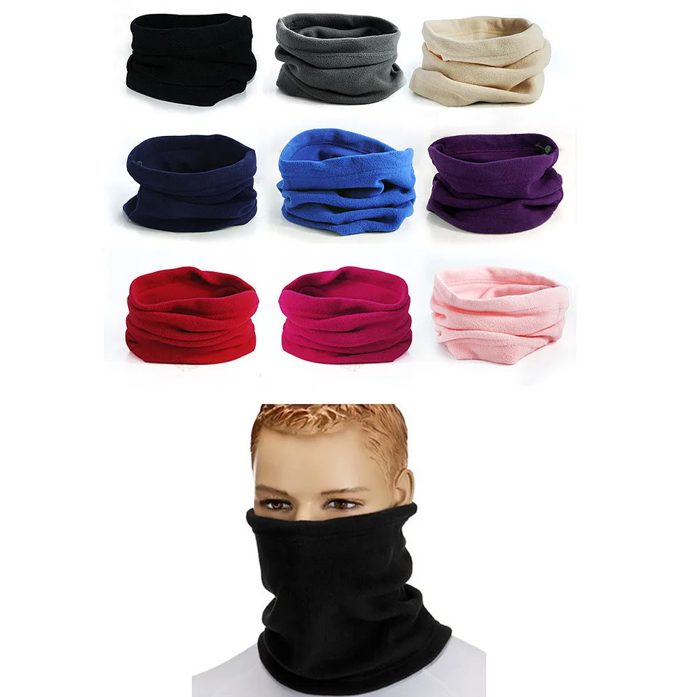 

3 in 1 Men Women Unisex Polar Hat Neck Warmer Face Mask Cap Winter bonnet Beanie Balaclava Scarf Hats Ski Snood Snood Neck A50