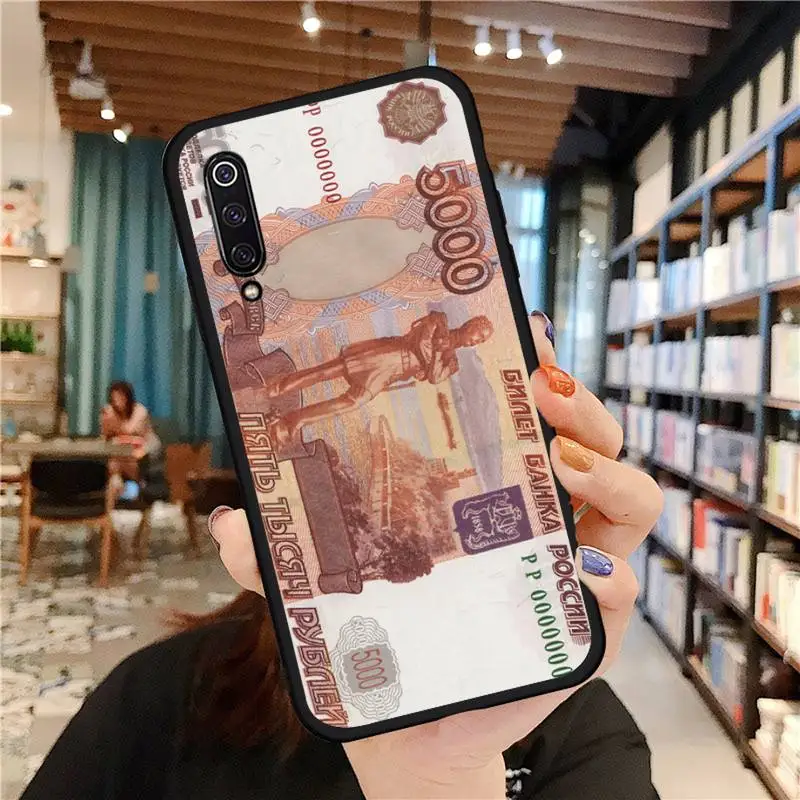 

Russian Ruble Currency Money Phone Case For Xiaomi Redmi 7 9t 9se k20 mi8 max3 lite 9 note 8 9s 10 pro