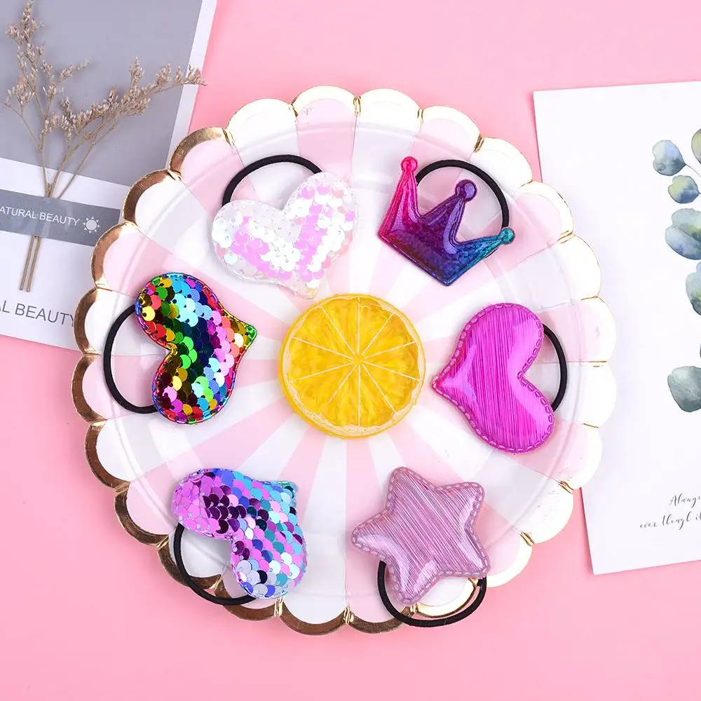 

Korean INS 21 Colors Cute Bow Sequins Stars Love Hairbands Baby Girls Toddler Kids Elastic Headband Hairbows Hair Accessories