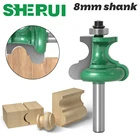 1 шт. Концевая фреза 8 мм хвостовик шарик для литья для вырезания гребней и флейта и Бисер линия фреза по дереву для соединения шип-паз фреза по дереву, инструмент