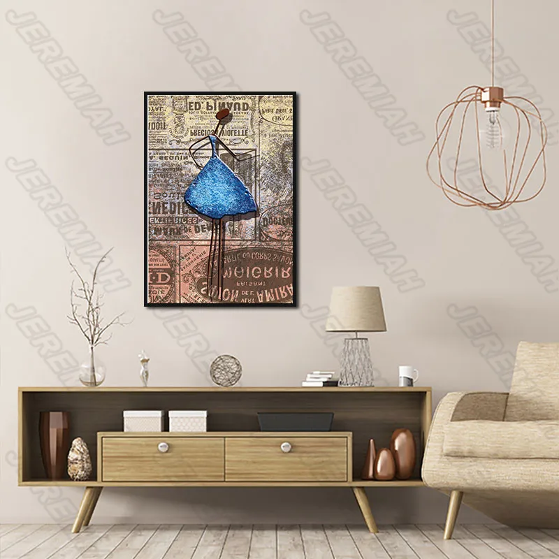 

Character Letter Abstract Poster Nordic Style Wall Art Canvas Print Painting Modern Living Room Decoration