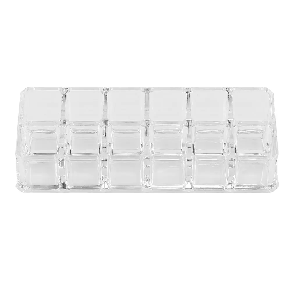 Модный 12 трапециевидный прозрачный макияж дисплей губная помада Стенд чехол