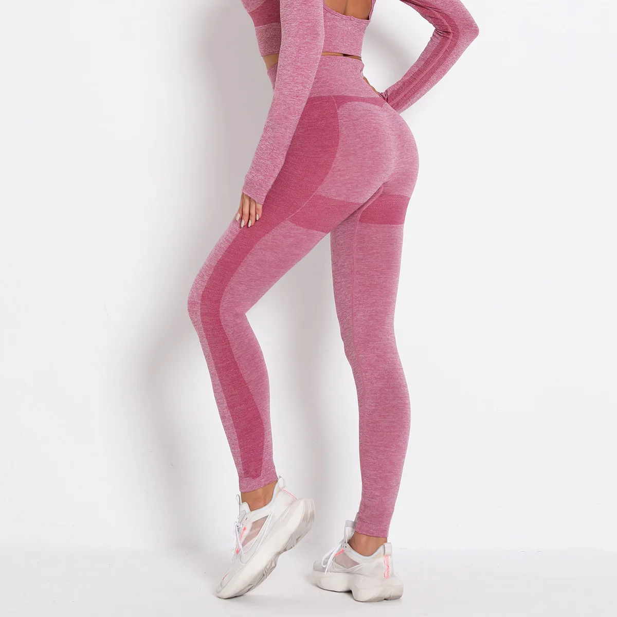 

Yoga Pants High Waist Fitness Gym Leggings Women Seamless Energy Tights Workout Running Activewear Hollow Sport Trainning Wear