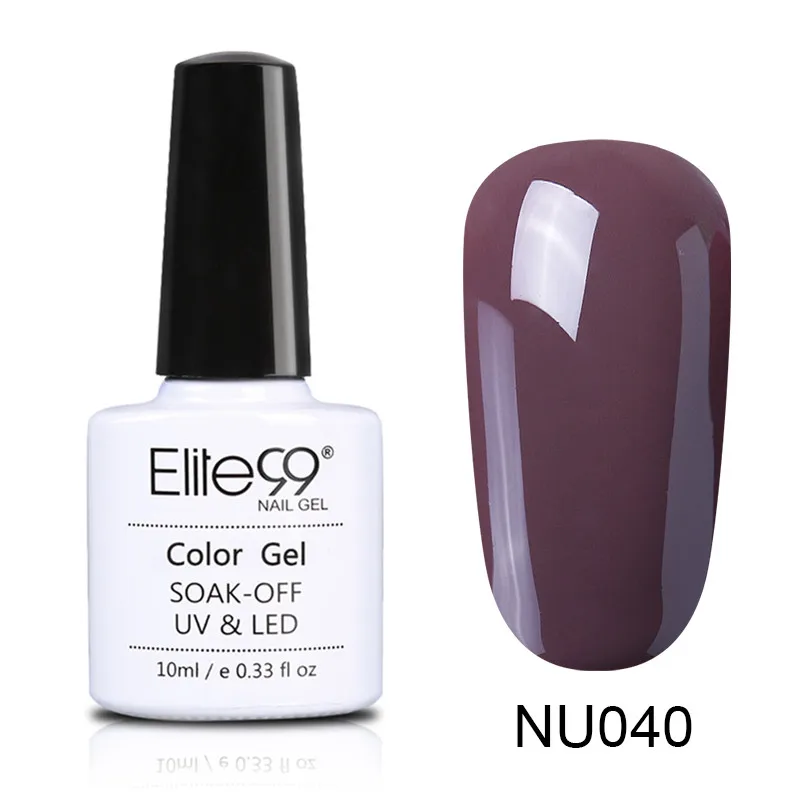 040 Elite99 10 мл Гель-лак телесного цвета Vernis Полупостоянный УФ-гель для ногтей гели для дизайна ногтей Эмаль лак для ногтей гель лак - Цвет: 040