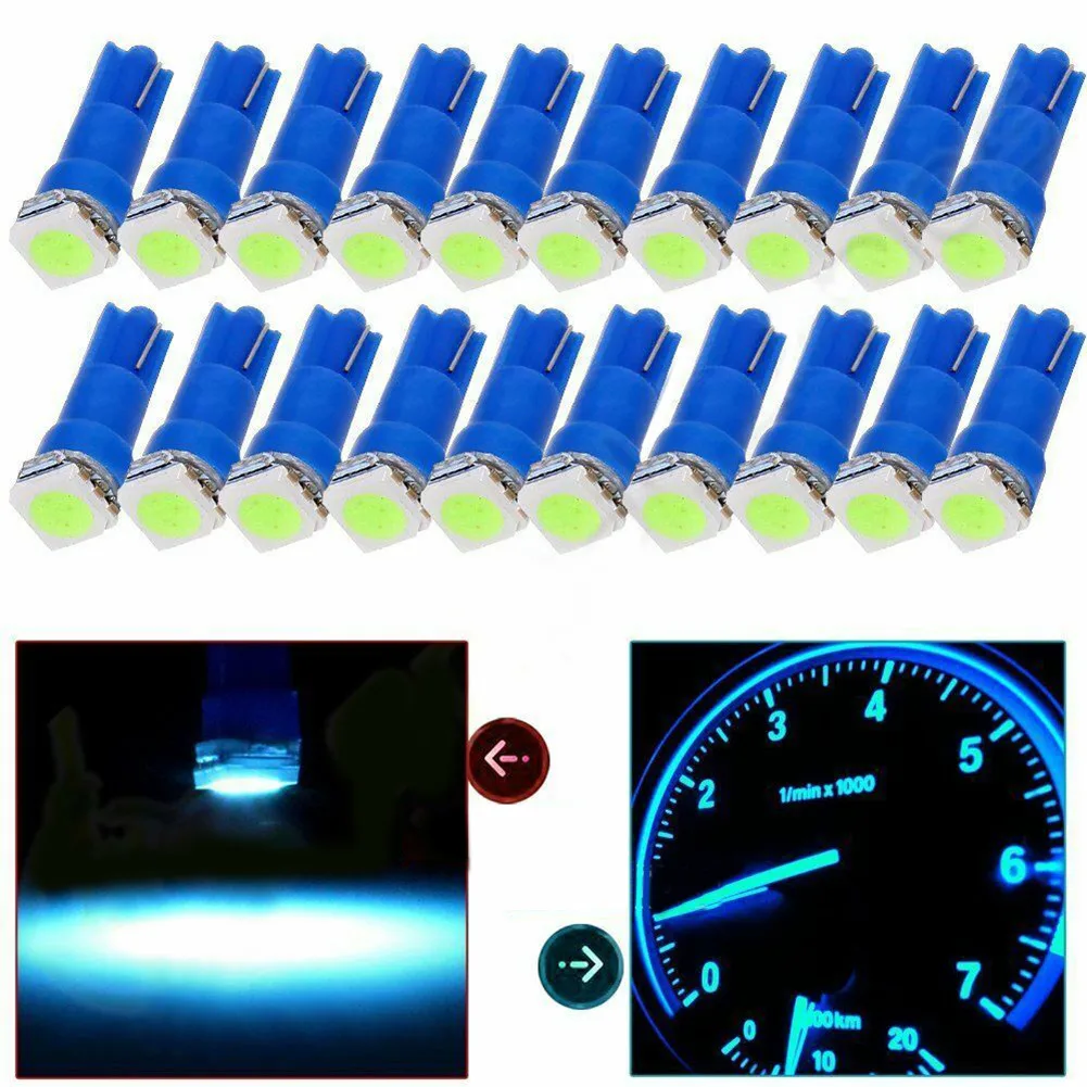 

T5/74 SMD Bulb Wedge 20pcs/kit Accessories Instrument Panel Dash Light