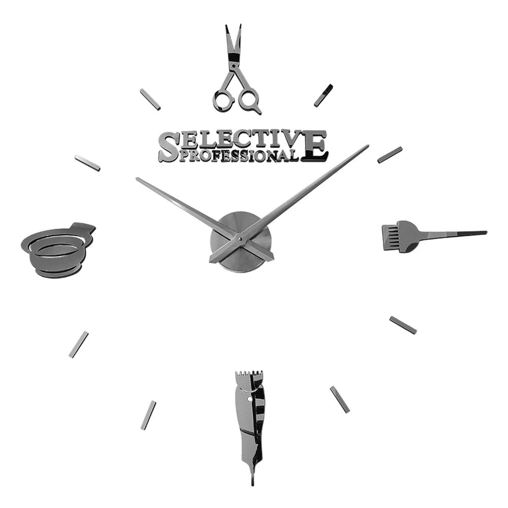 Ножницы для парикмахерской салон красоты настенные гигантские часы сделай сам