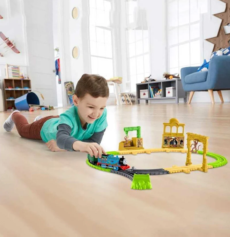 Железная дорога Thomas &amp Friends Trackmaster обезьяна набор с дворцом шлейфом игровой литья