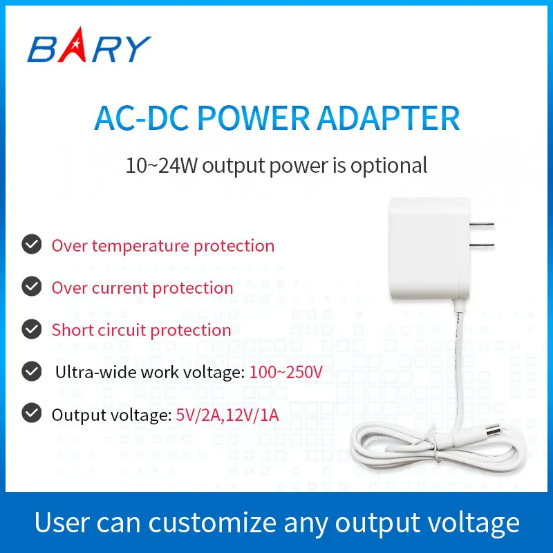 AC-DC адаптер | 110 ~ 220 В до 5 В/12 в 10 24 Вт увлажнитель маршрутизатор монитор источник