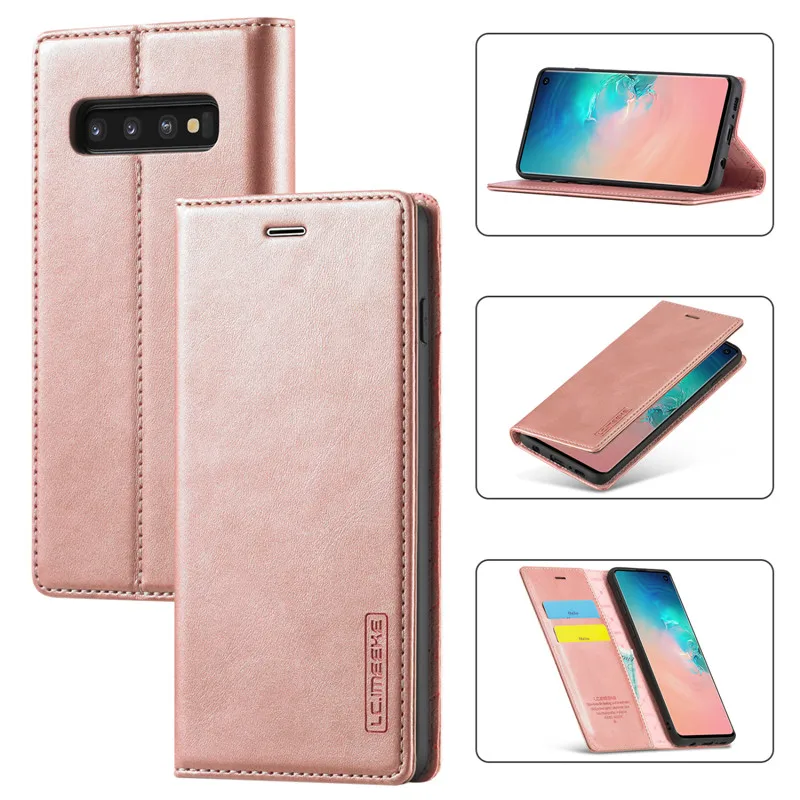 

Новый роскошный чехол для Samsung Galaxy S10, кожаный флип-кошелек, магнитные Чехлы для карт, чехол для Samsung Galaxy S10 Plus, чехол для телефона