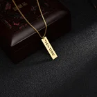 Персонализированные ожерелья с полым именем Подвески на заказ-буквы с именной табличкой ювелирные изделия из нержавеющей стали для женщин мужчин подарки на годовщину