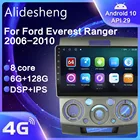 Автомобильный радиоприемник для Ford Everest Ranger, для mazda bt 50 2006 - 2011 Android 10,0 DSP, навигация, мультимедийный плеер GPS IPS No 2din DVD
