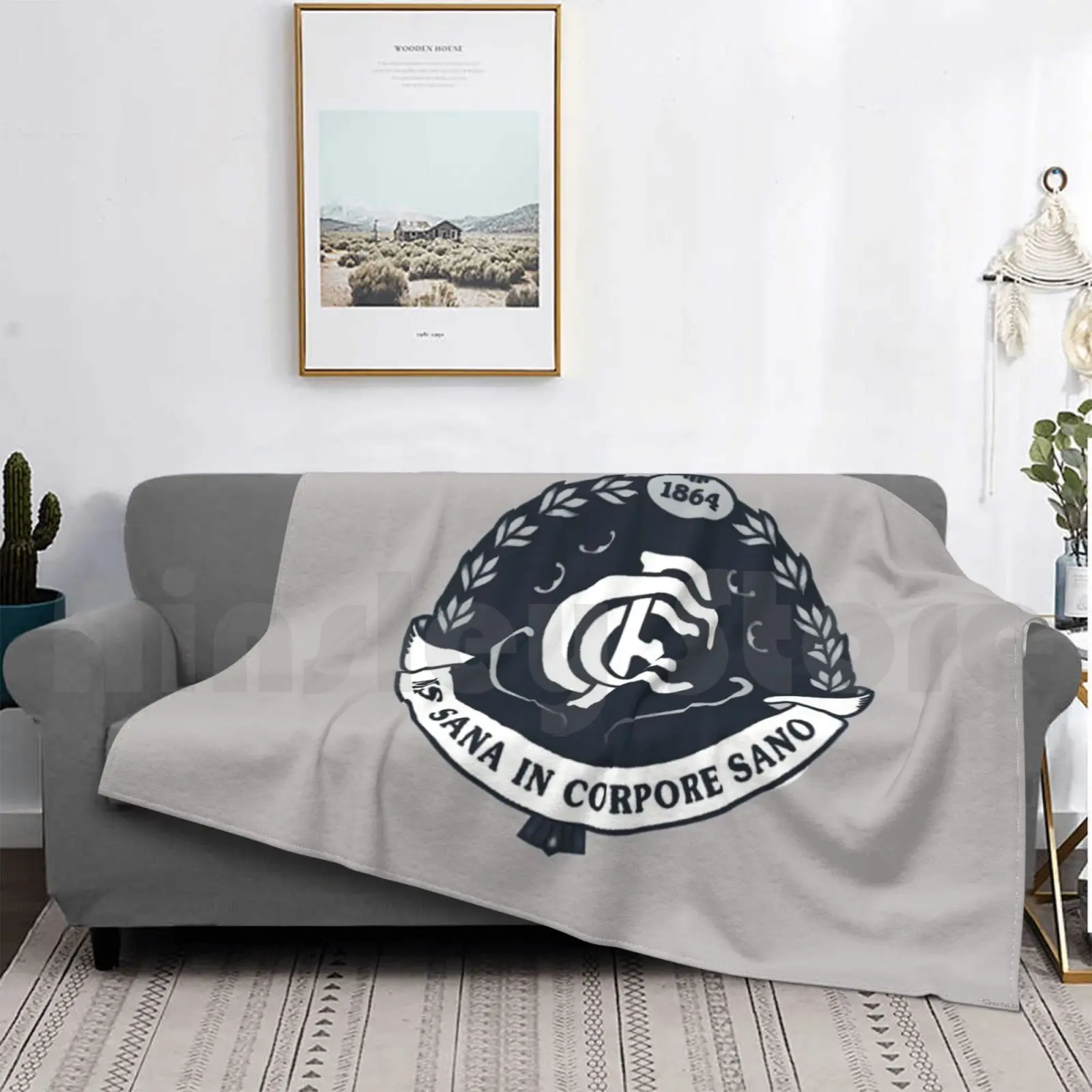 

Blanket Mens Sana In Corpore Sano 2410 1864 Carlton 1864 Football Club Afl Aussie