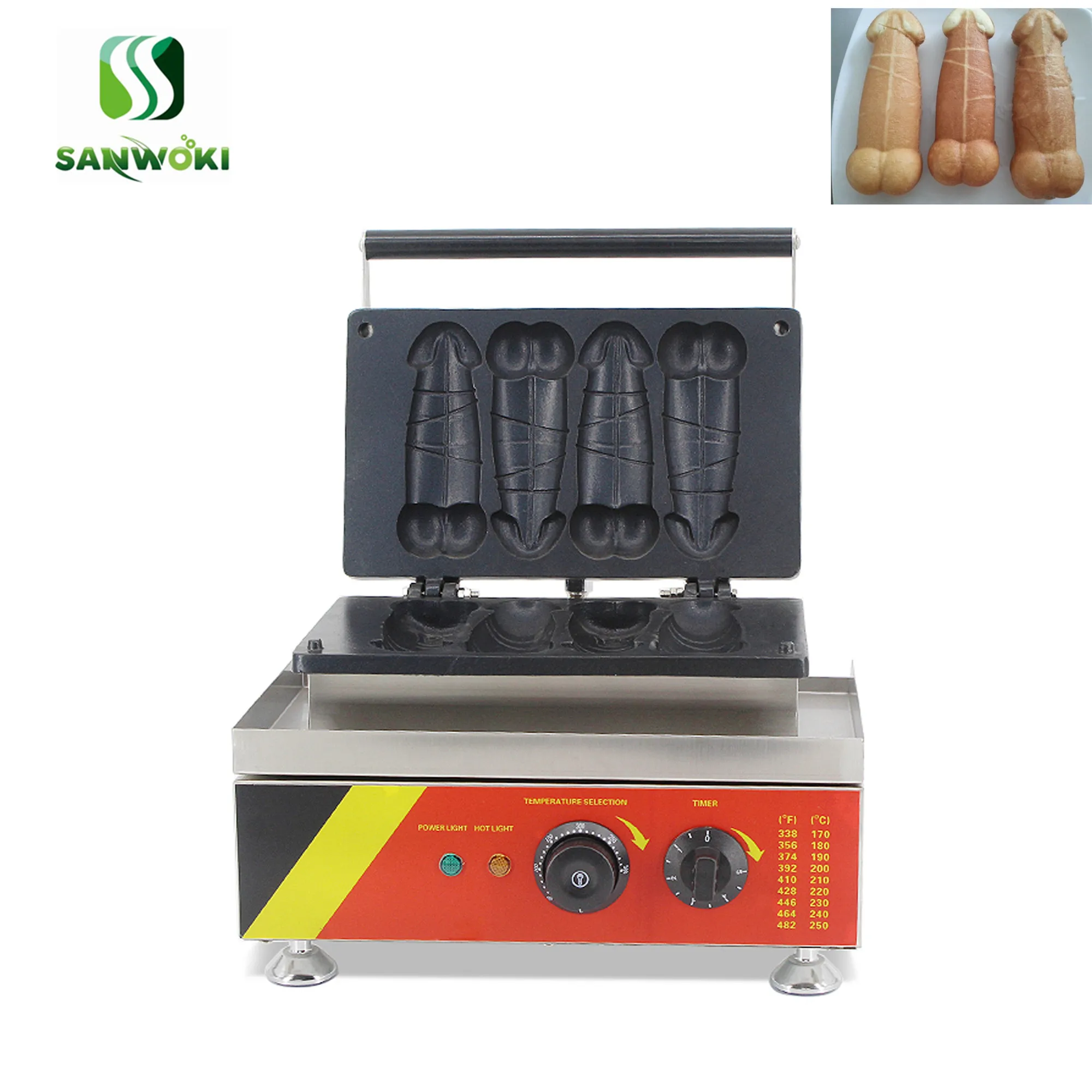 Электрический большие вафельница в форме пениса машины для выпечки вафель maker