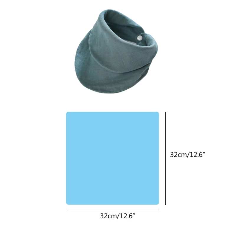 

Baby Infants Feeding Bibs with Snaps Soft Gauze Saliva Towel Toddler Bandana Triangle Scarf Newborn Burp Cloth Shower Gifts