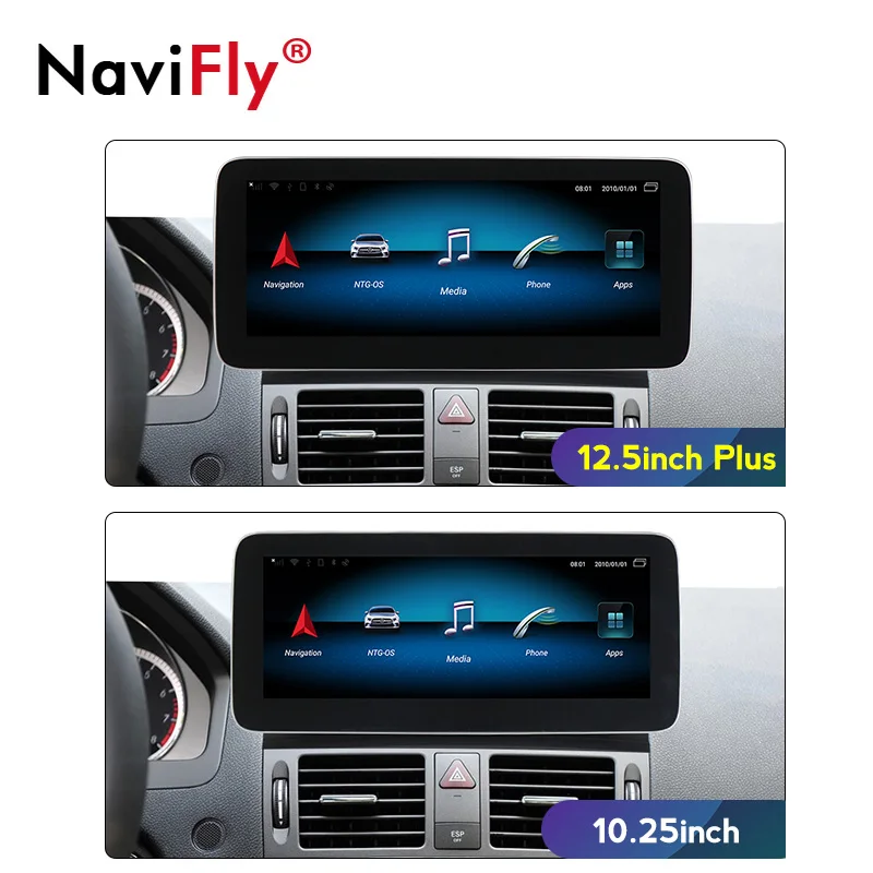 12 5 &quotBlu-Ray антибликовый экран для Mercedes Benz C Class W204 2008-2010 Android10 автомобильный