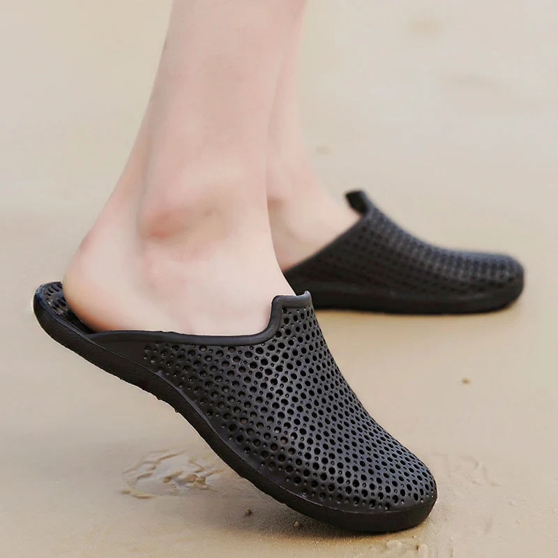 Тапочки Мужская обувь летняя дышащая красивая модная удобная без застежки