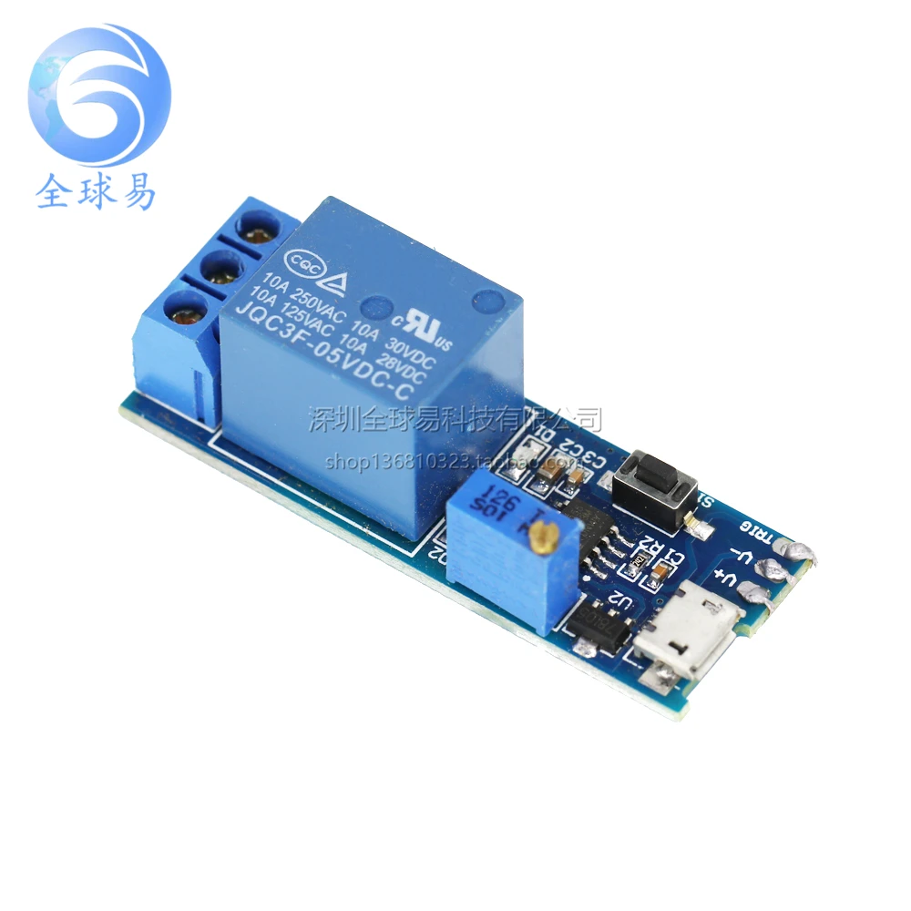 DC 5V-30V микро USB модуль реле задержки триггер 5V 12V 24V | Строительство и ремонт