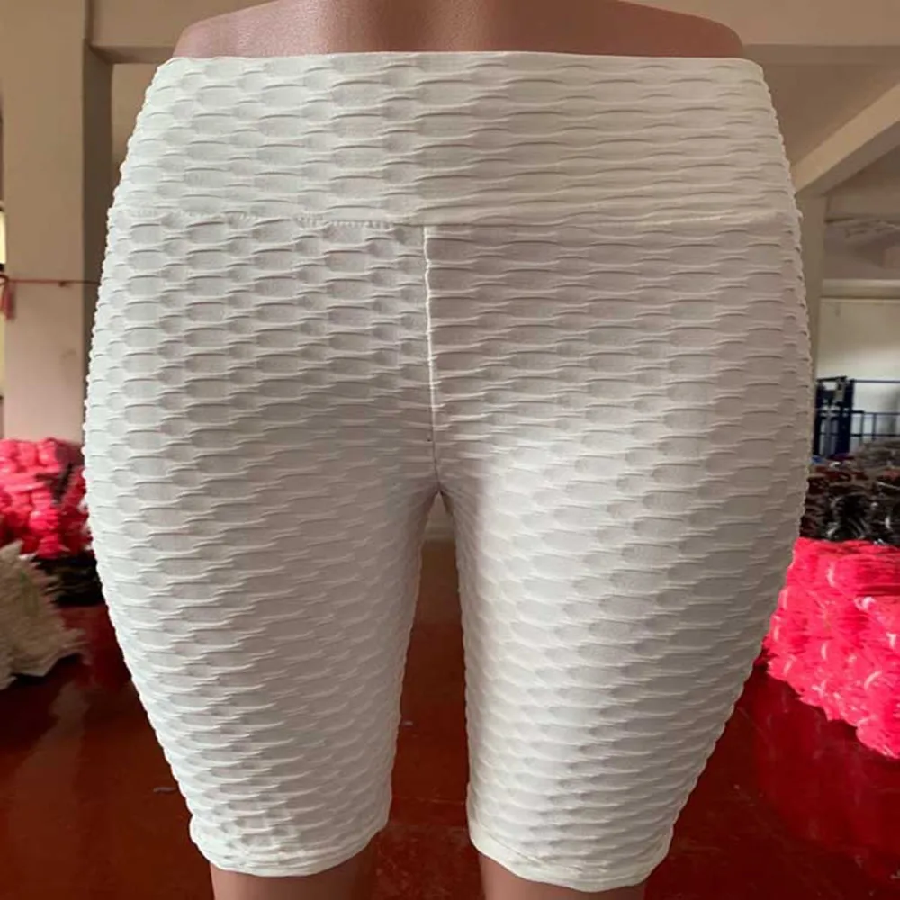 

Tight-fitting Yoga Shorts Women's High Waist Hip-Lifting Fitness Sports Shorts Bubble Jacquard Five-Point Pants Women's Pants