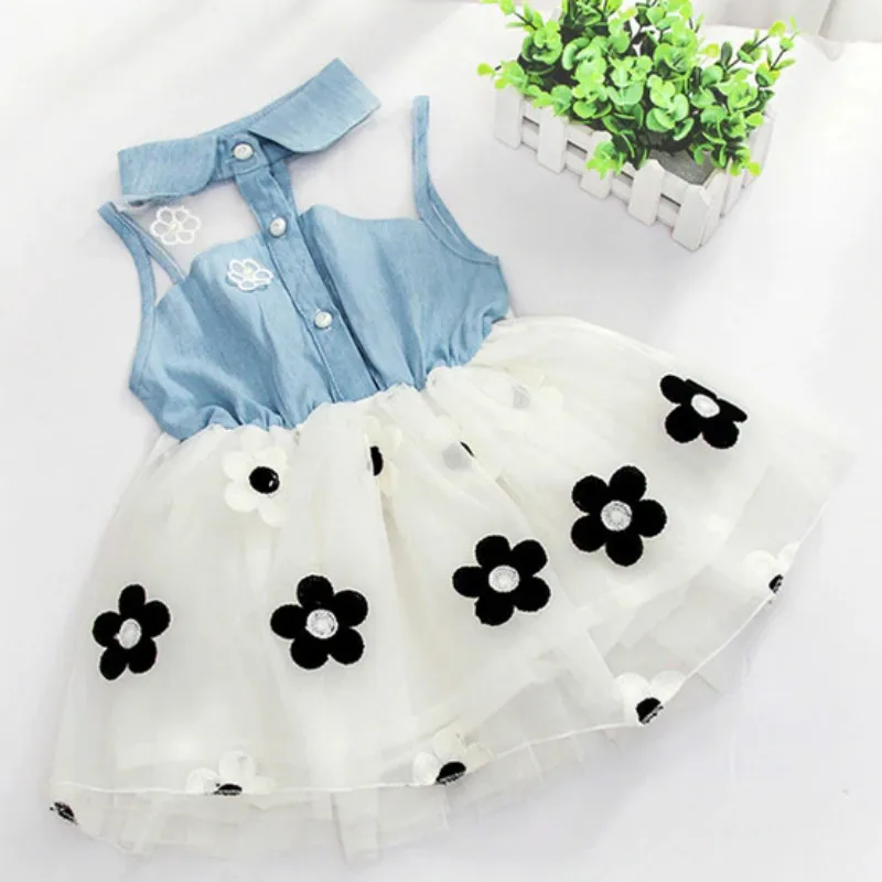 Платья для девочек новинка 2018 летняя одежда детская 3-6-12 месяцев хлопковые