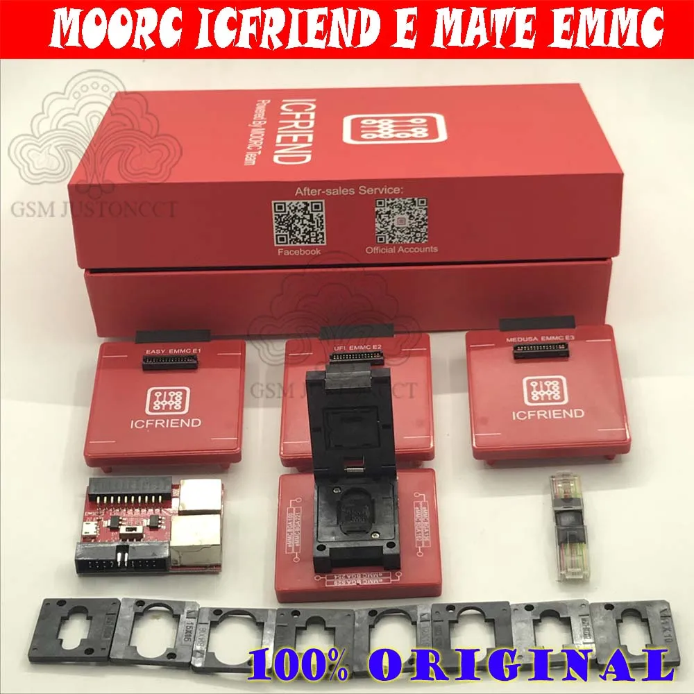 MOORC ICFRIEND высокое Скорость E MATE PRO памяти на носителе EMMC ИС eMMC 13 в 1 BGA с легкий jtag плюс