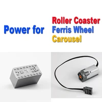 moc motor 880008883 suit for roller coaster ferris wheel carousel fit 10257 10247 10261 power functions blocks
