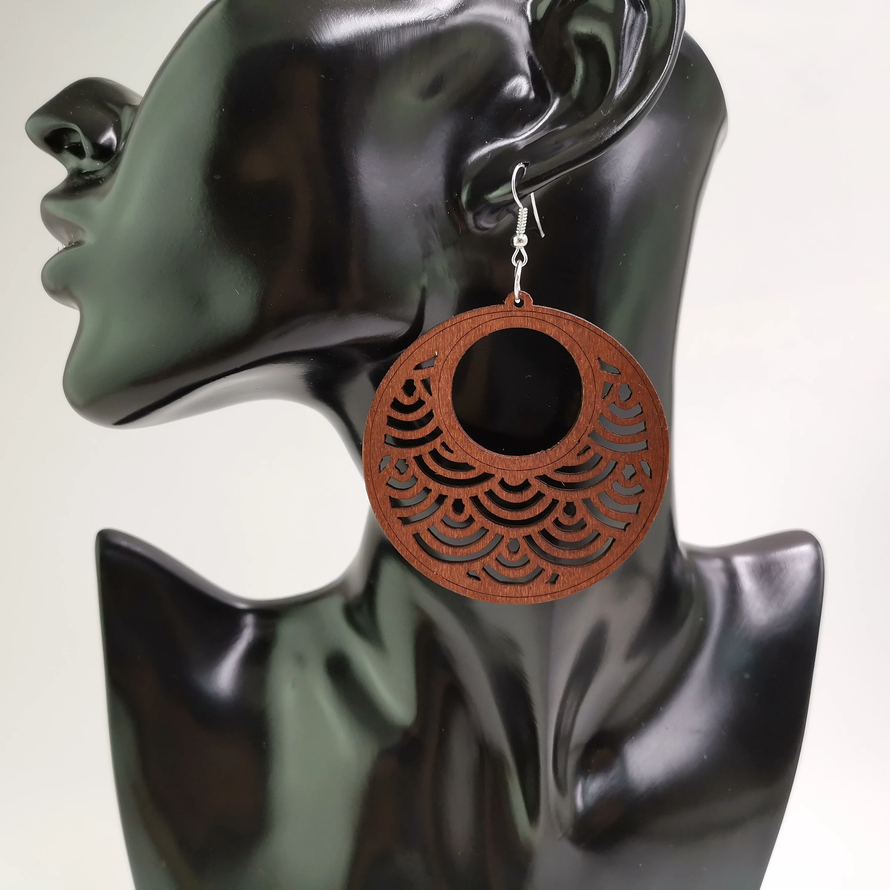 YD & YDBZ покраска афро гребень деревянные висячие серьги африканские энтические