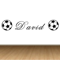 personalised football wall sticker soccer ball kid room decal stickers size 100x20cm