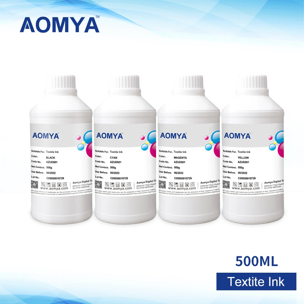 

Aomya 6x500ml Digital Textile Ink for Epson R280 R290 R330 L800 L801 L805 L1800 1390 1400 1410 R1800 R1900/2000 F2000 DTG Ink