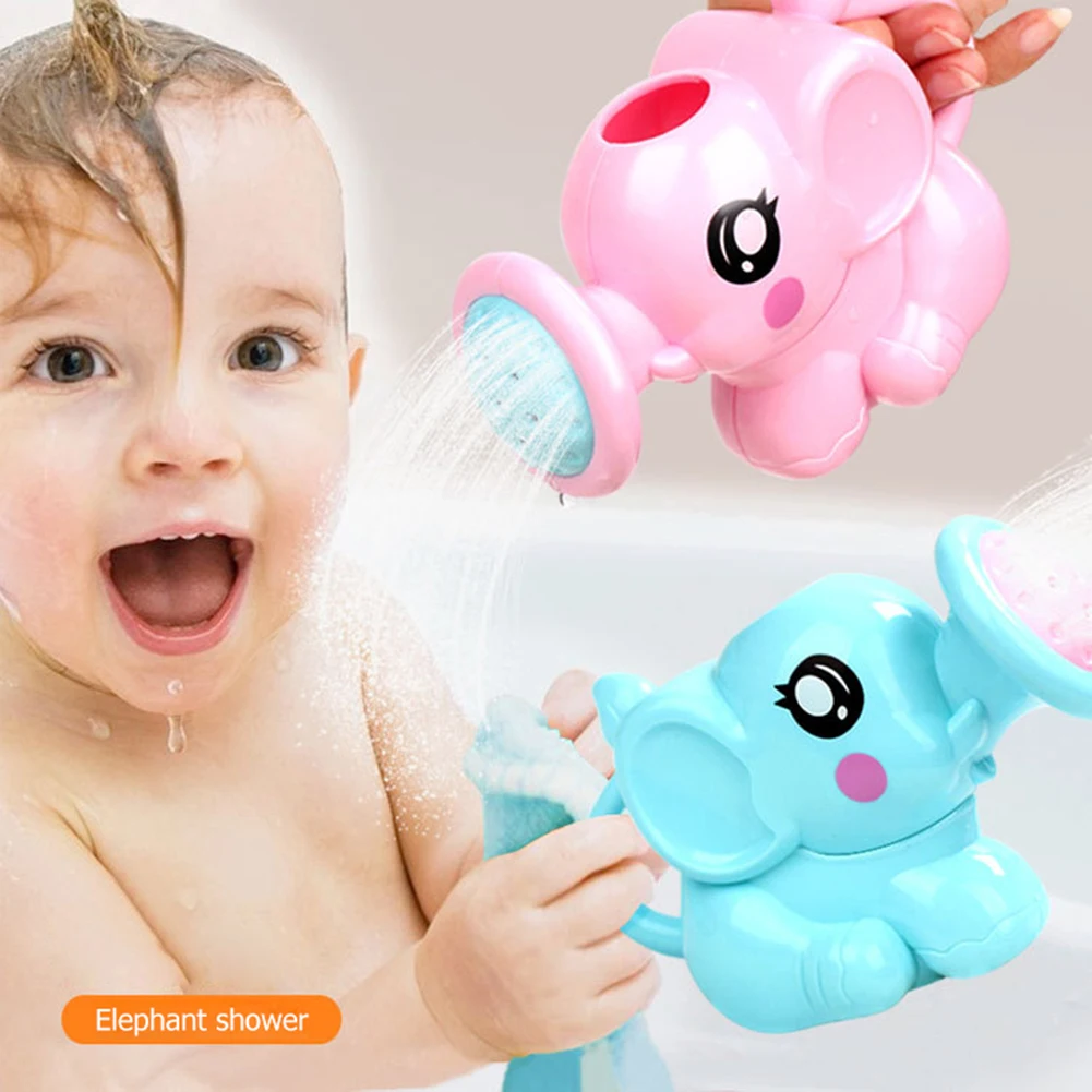 

Light Mini Baby Bath Toys Prop Elephant Sprinkler Kettle Children Parent-child Interactive Game Portable Interactive Present