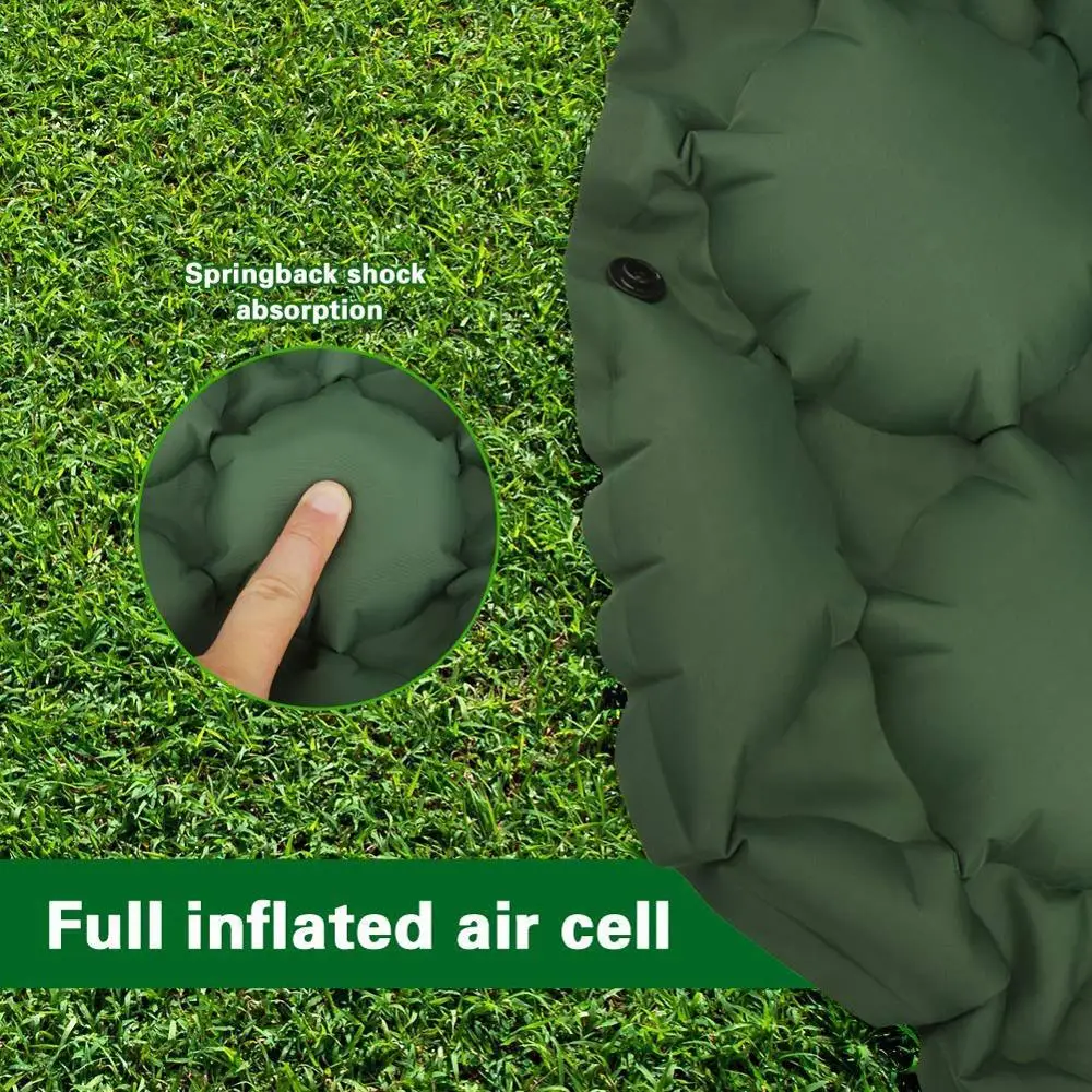 Туристический надувной матрас легкий портативный воздушная подушка коврик для