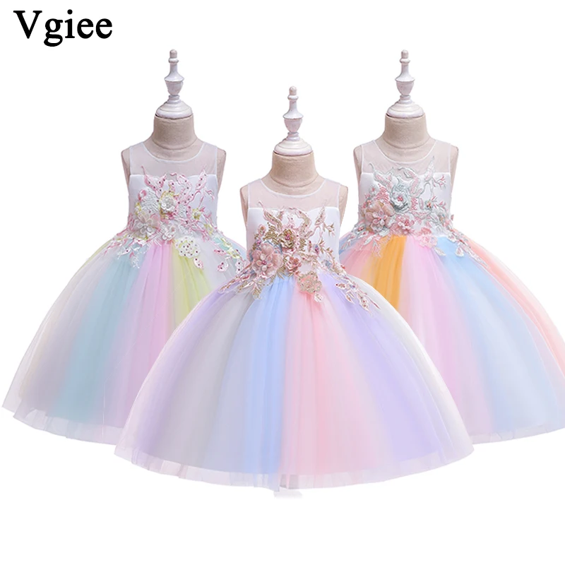 Vgiee/платье принцессы платья для маленьких девочек костюм Одежда Детские 3 лет CC899 |