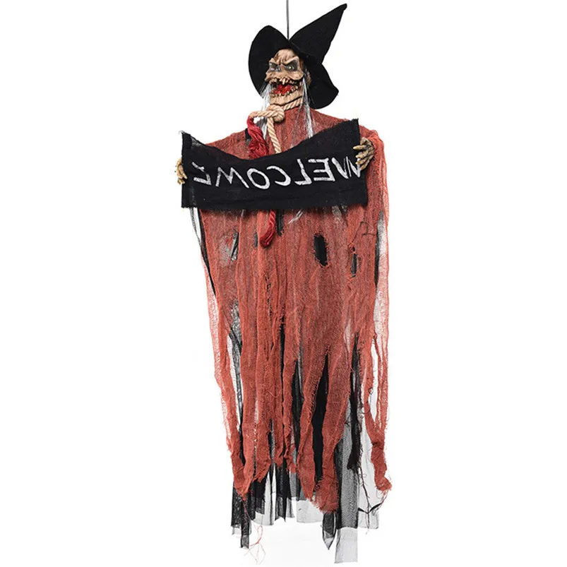 Реквизит для Хэллоуина Добро пожаловать на дверь электрические игрушки со