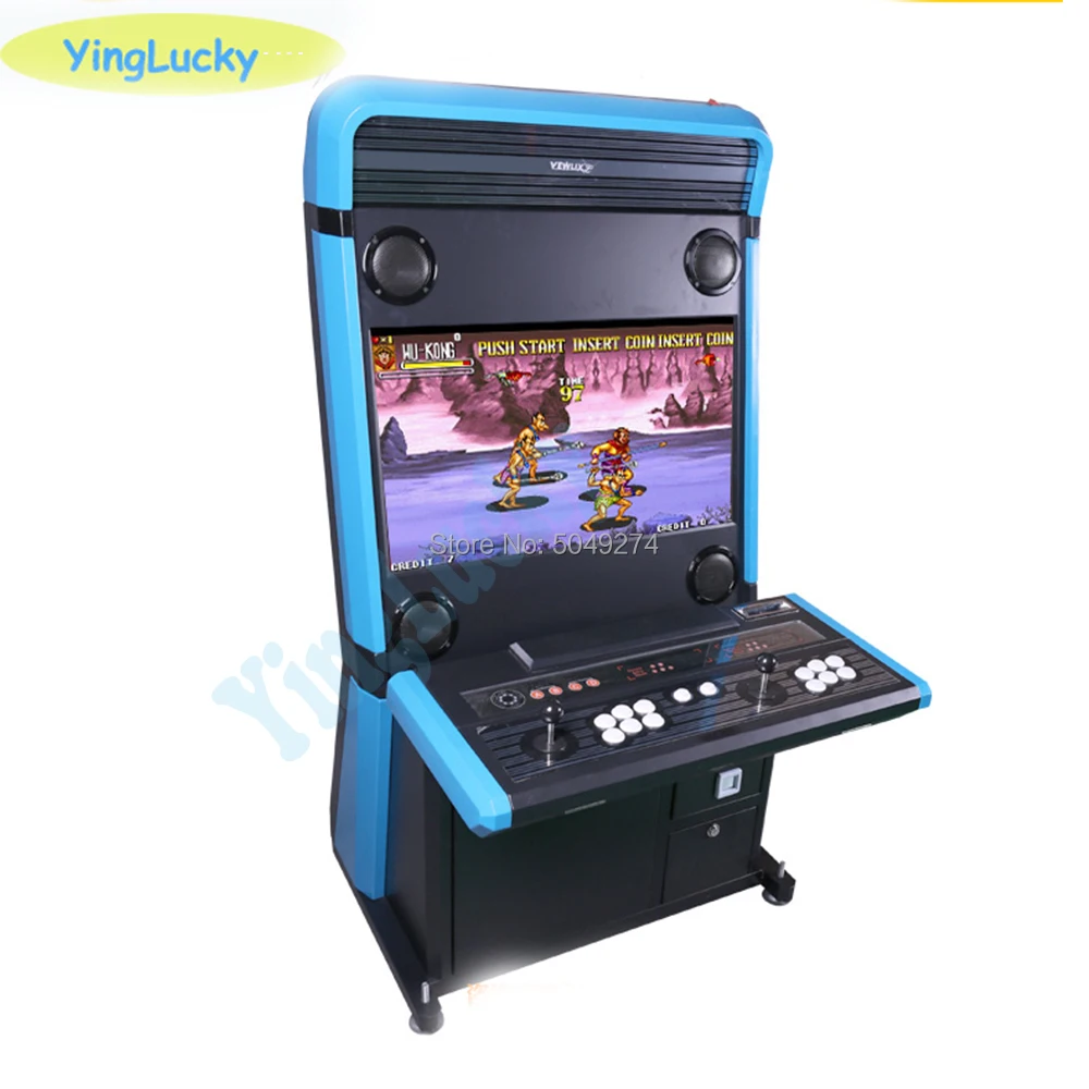 VEWLIX arcade-slot gaming machine 32 inch LCD KOF arcade entertainment apparatus Pandora 3D key 7 Coin-operated amusement machin