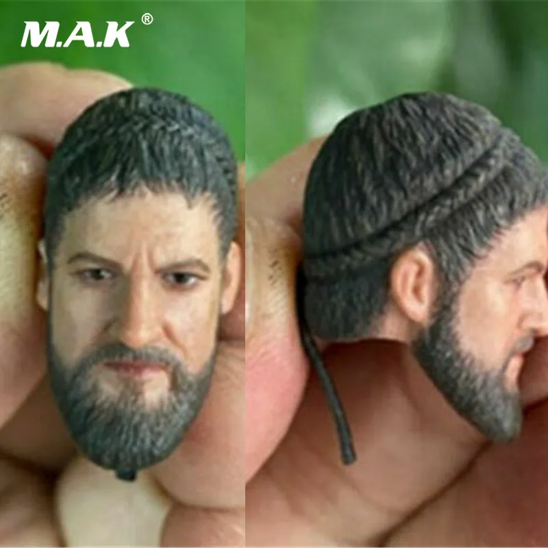 

Collectible 1/12 scale Male Soldier King Of Sparta Head Sculpt Carved Model Fit 6" action Figure Body in stock