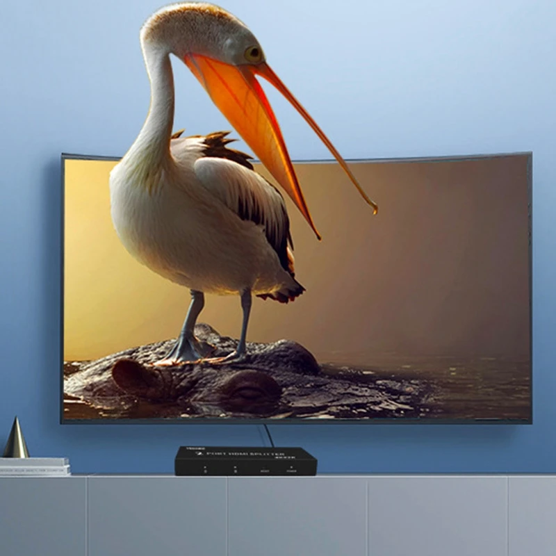Разветвитель VEGGIEG 1 в 2 выхода HDMI 4K x 2K HDCP мини видео разветвитель для ТВ IP PS4