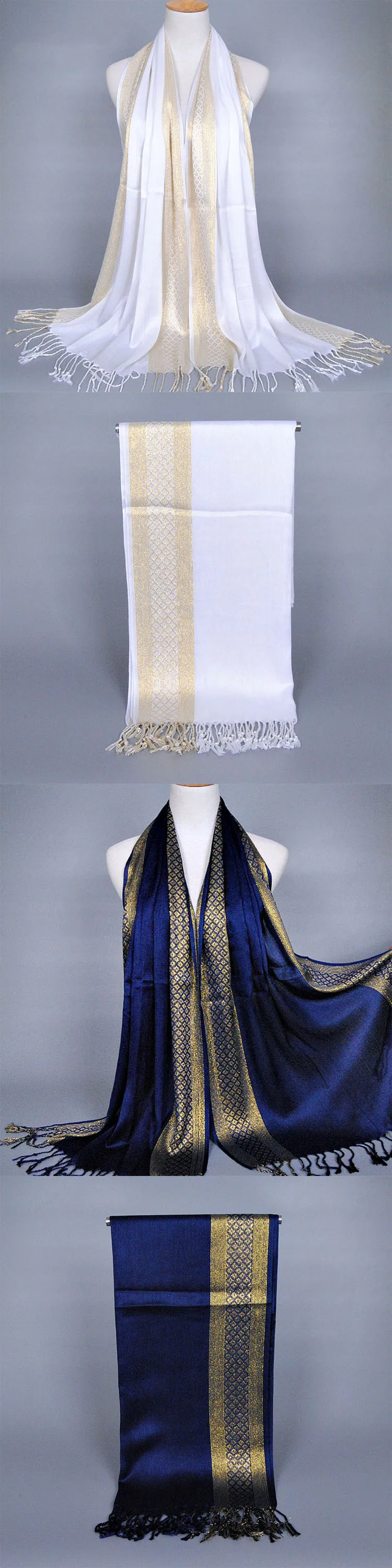 Cotton Lady Scarf Islamic Hot Sale Golden Thread Headband 16 Colors Scarves Women Soft Shawl Tassel Wrap