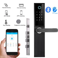 Bluetooth TTLock App Remote Control Biometric Fingerprint Lock Digital Password Electronic Smart Deadbolt Door Lock Hotel Lock