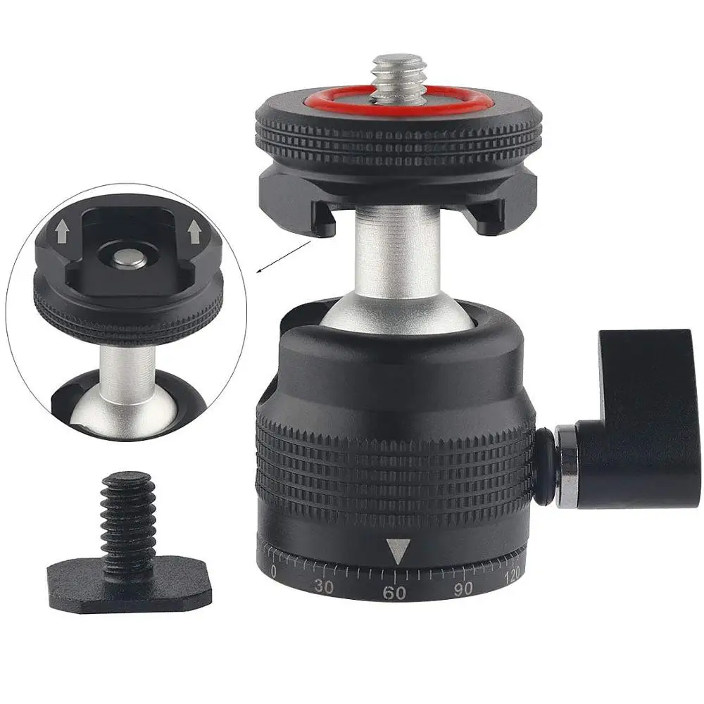 Мини шаровая Головка с камерой крепление для горячего башмака Крепление штатива