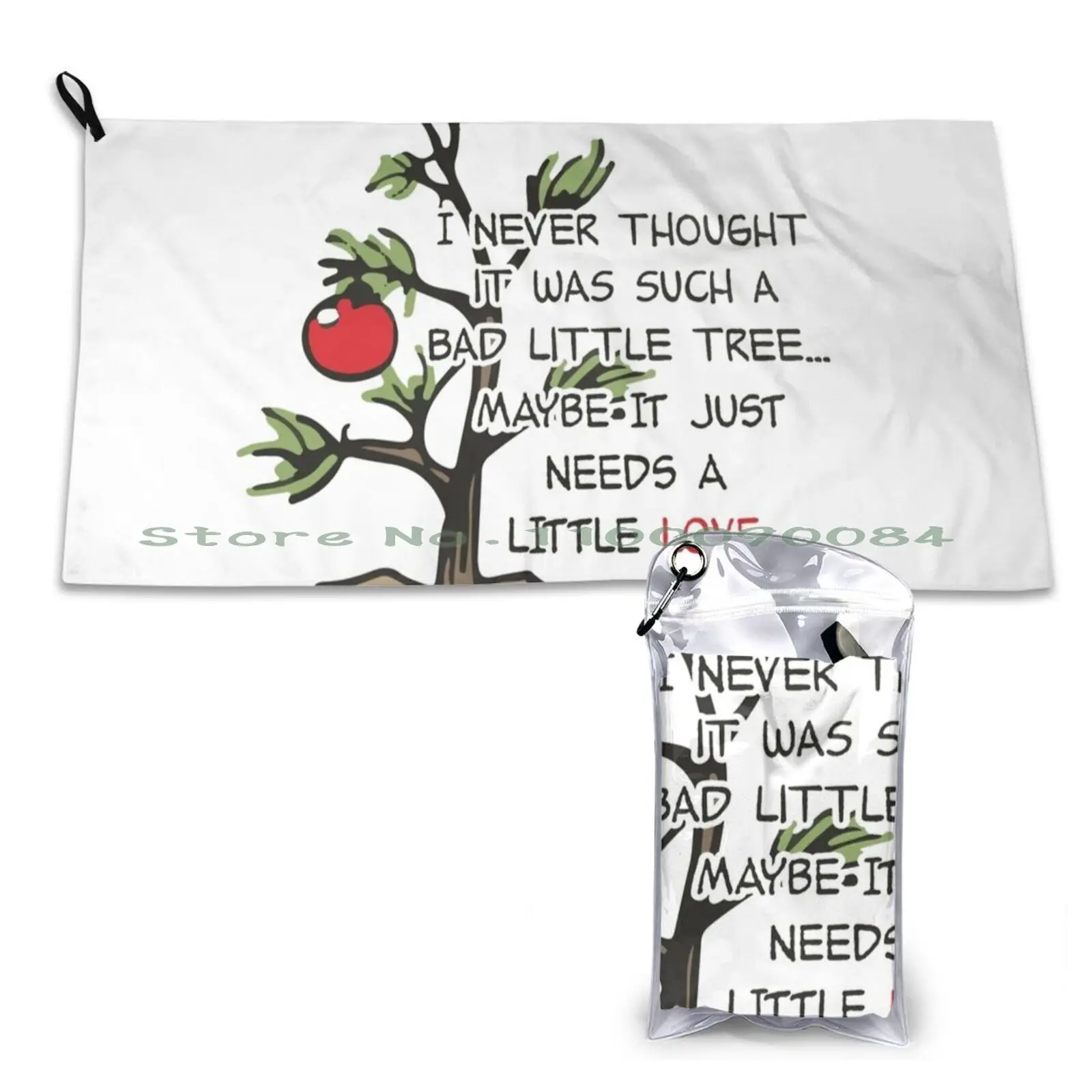 Gym Sports Bath Portable Graphicloveshop Red Ornament Christmas Tree Christmas