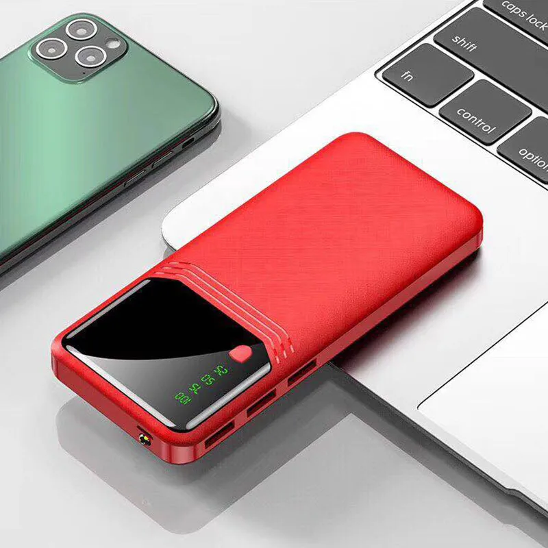 Большая емкость 30000 мАч портативное зарядное устройство 3 USB зарядка батареи