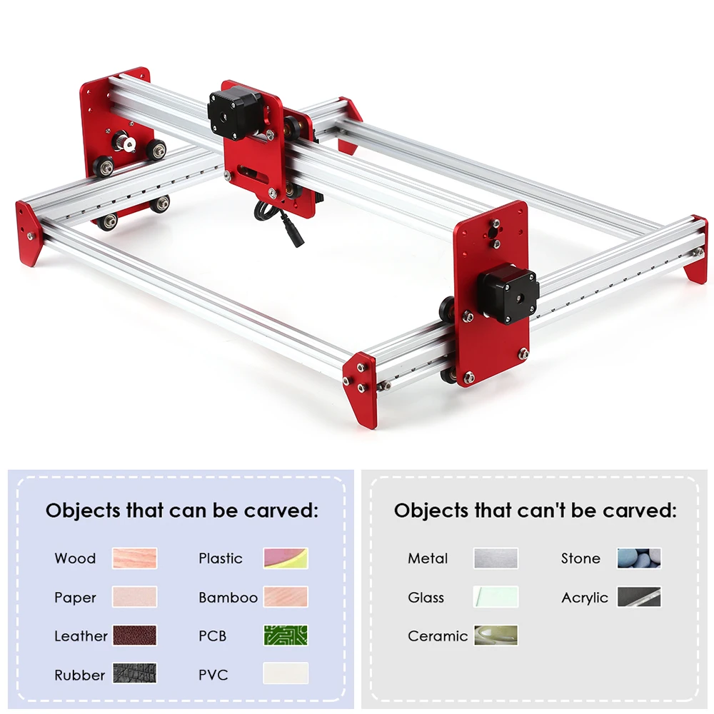 

New A3 Laser Engraving Machine DIY Desktop Full metal Mini Laser Engraver DIY Laser Engraving Machine Cutter Printer CNC Router