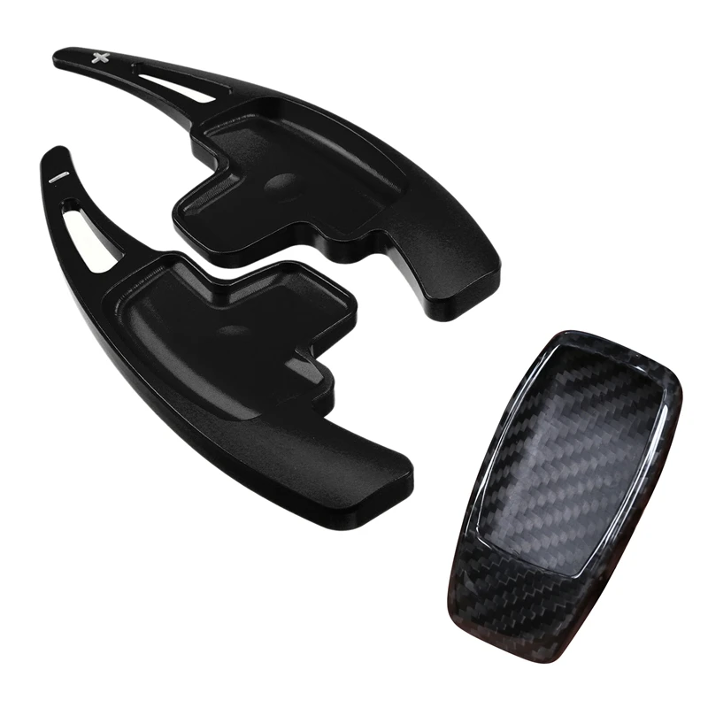 

1 Pcs Car Key Shell Cover Trim & 2 Pcs Car Steering Wheel Gear Shifter Paddle