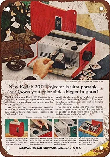 

Kodak слайд проектор Ретро жестяной знак Ностальгический Орнамент металлический плакат Гараж арт-деко Бар Кафе Магазин