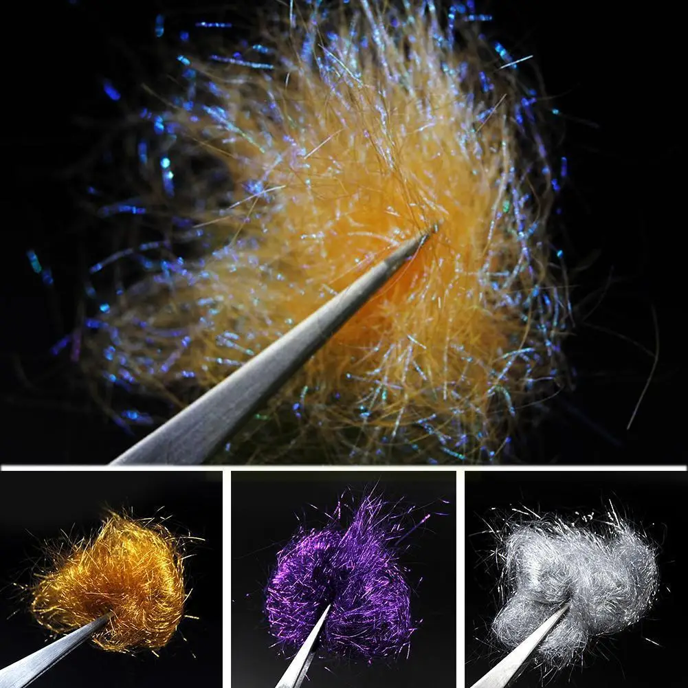 

1pack Light&dark Color Shade Assorted Fly Fishing Nymph Nymph Fly Supplies Fishing Tying Material Dubbing Material Fly Bind J1i7